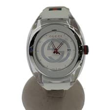 GUCCI Chery line YA137102 quartz watch analog rubber WHT WHT 137.1