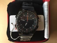 HONDA Wristratch World Time Watch HT01BK Black Rare New battery 2604TK