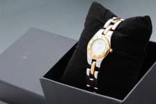 【Near MINT】 BAUME & MERCIER GENEVE MV405203 White Dial Quartz Ladies Watch JAPAN