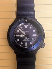 Seiko PROSPEX Solar 200M Diver's Watch SNE533P1 Used from Japan
