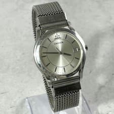 Seiko Credor Dress Watch Quartz Date Case 41mm Japan Made wrist 18cm