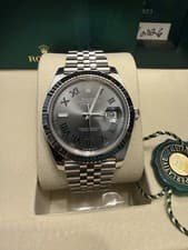 Rolex Datejust 126334 Silver Jubilee Bracelet with 18k Bezel. Dated 03/2026