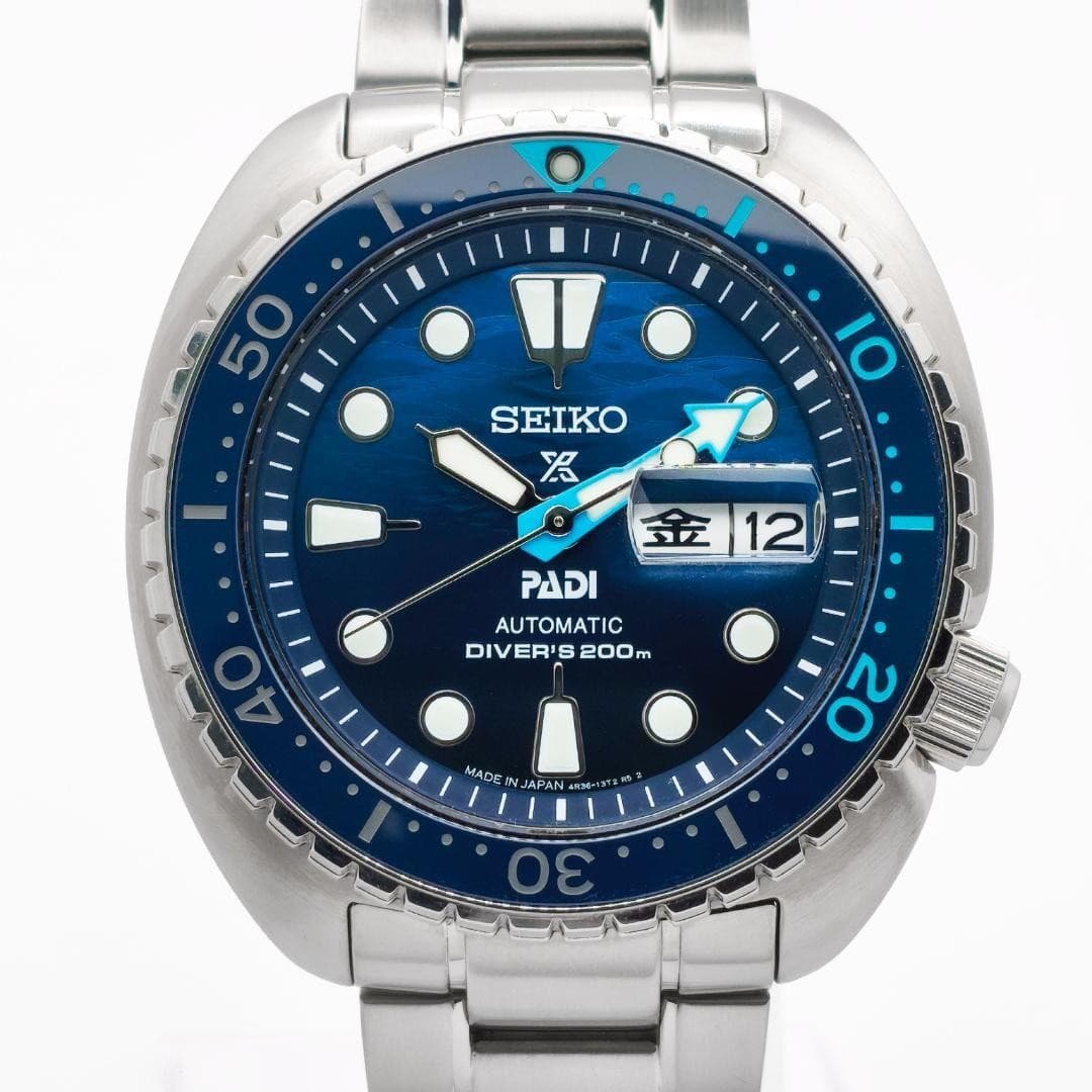 Seiko Prospex Diver's Watch PADI Special Edition SBDY125 Great Blue Turtle