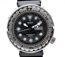 [EXC+5] SEIKO 7C46-7011 SBBN007 300m PROFESSIONAL Tuna Diver Watch From JAPAN