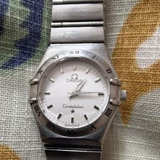 OMEGA Constellation Swiss Made Stainless Steel Silver Roman Men's Wristwatch