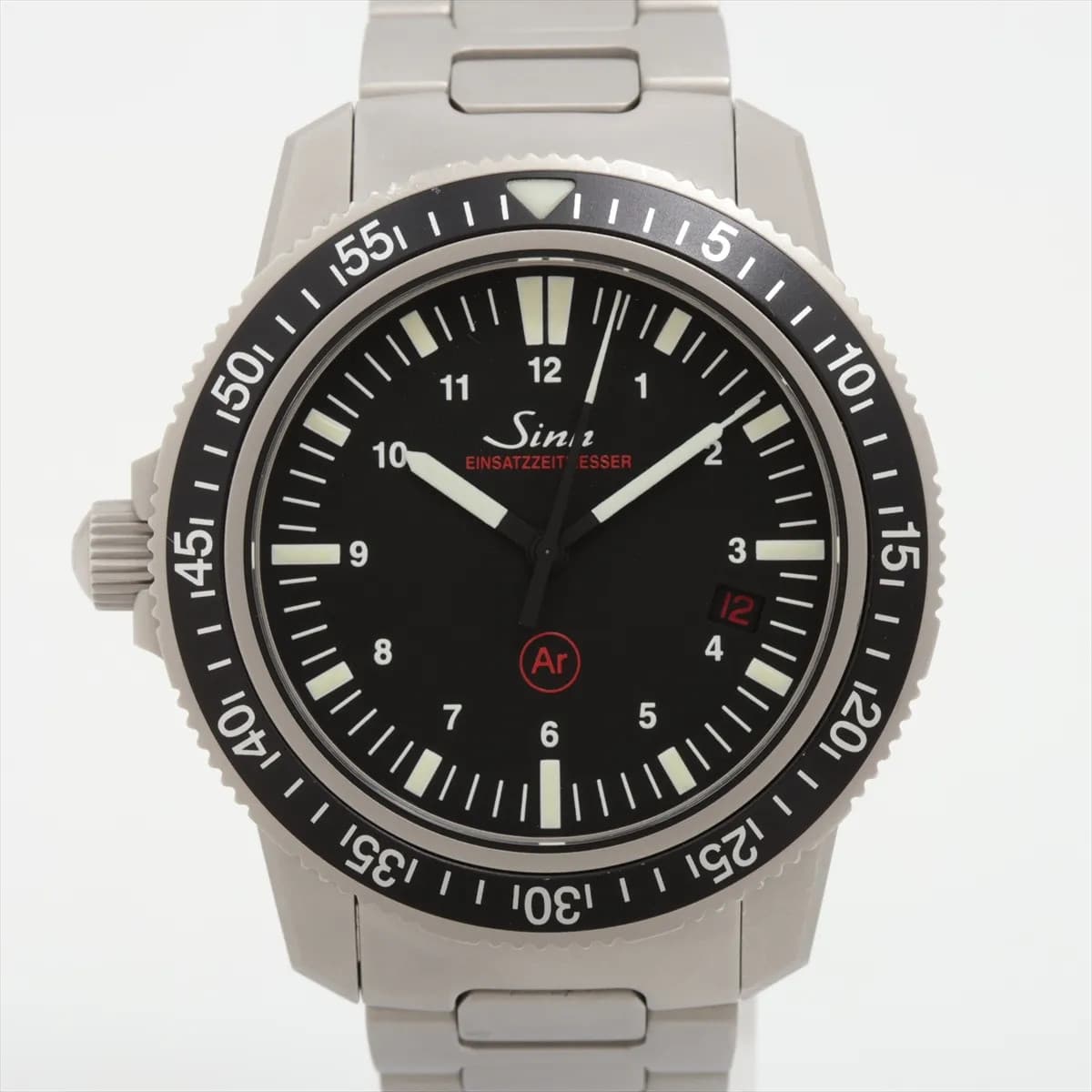 SINN EZM3 SS SS AT black dial 5 Extra Links 603.EZM-3.M