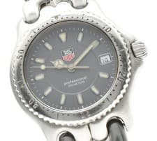 【NEAR MINT】 TAG Heuer S/el WG1213-KO Gray Dial Quartz Mens Vintage Watch JAPAN