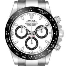 Rolex Daytona Steel White Panda Dial Ceramic Bezel Mens Watch 116500LN Box Card