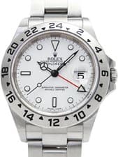ROLEX Explorer2 16570 40mm White Dial Stainless Steel Sapphire Men's Box #T037