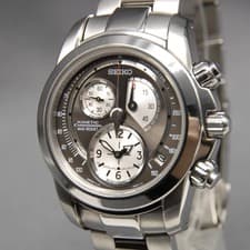 New Batt [N MINT] SEIKO Prospex Kinetic 7L22-0AC0 40mm Chronograph QZ Mens Watch