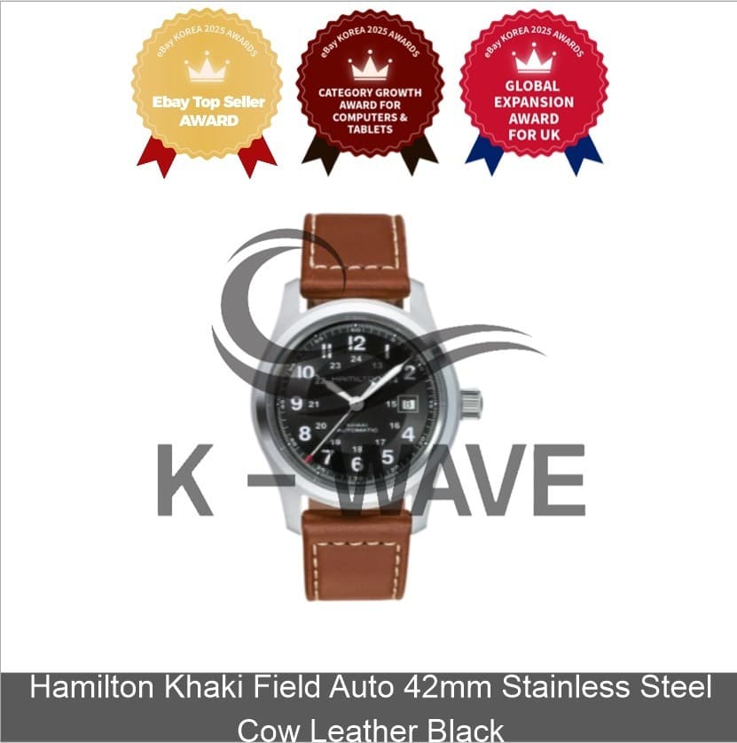 Hamilton Khaki Field Auto 42mm Stainless Steel Cow Leather Black