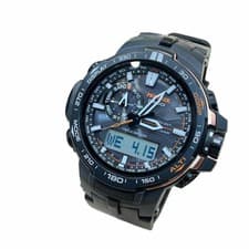 Casio PRO TREK PRW-6000Y-1JF Triple Sensor Watch Black Orange Used Japan