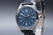 [Near MINT] HAMILTON KHAKI H703050 40mm Navy Dial Date Automatic  Men's Watch