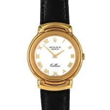 Authentic [Unserviced - Value Price] Rolex Cellini YG 6622/8 YG Quartz E-ser...