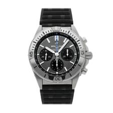 Breitling Chronomat B01 Titanium Auto 42mm Grey Dial Rubber Strap EB0134101M1S1