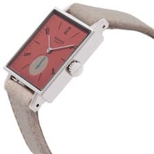 Nomos Tetra Terra Hand Wind Terracotta Red Dial Watch 438