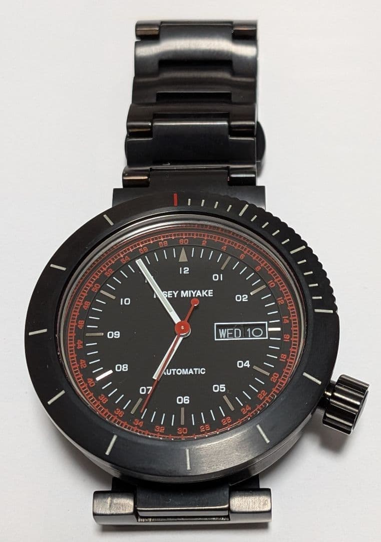 Issey Miyake Automatic Watch 45mm Silver Dial 17.5cm Strap Used