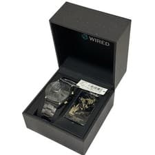 SEIKO Wired Metal Gear Rising Watch black stainless steel band Japan New