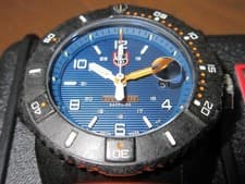 Luminox Navy Seal 3600 Series Carbon Box Blue Dial Orange Hand Used