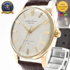 New Belt [Exc+5] SEIKO Cronos Special 15033 Gold 36mm Vintage Manual Men's Watch