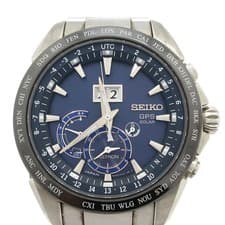 Seiko Astron 8X42-0AC0-3/SBXB147 Men's Radio Navy Watch Used From Japan
