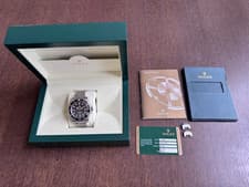 Rolex Submariner 114060 Silver Oyster Bracelet with Black Bezel No Date