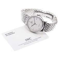 IWC PORTOFINO IW353303 38mm SS White Dial Automatic Date Watch #C491