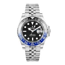 Rolex GMT-Master II Watch 40MM Black Index Hour Markers Dial Ceramic