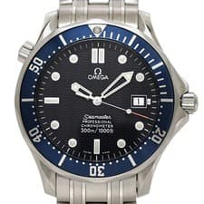 Omega Seamaster 300 Date Navy Silver Watch 2531.80 Men's Watch Overhauled