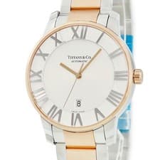 Tiffany & Co Atlas Dome Automatic Z1810.68.13A21A00A Unused Roman White me