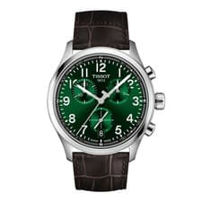*BRAND NEW* TISSOT Chrono L Green Dial Leather Band Men's Watch T1164171609200