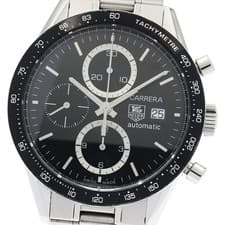 TAG HEUER CV2010 Carrera Chronograph Automatic Men s Good Condition 938868 from