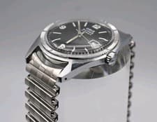 Oris Super Watch 17 Vintage Men's Date Wristwatch Working Vintage Gift Box