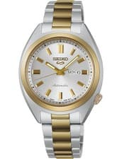 Seiko 5 Sports SNXS Series 32mm Silver Two Toned Watch SRE024