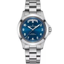 Hamilton Khaki Field King Day-date Auto Watch H64475140 Blue Steel Watch
