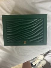 Rolex Day-Date Gold Automatic Blue Dial Wristwatch Original Box Papers