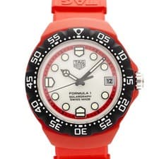 TAG HEUER WATCH FORMULA 1 SOLARGRAPH WBY1161 SOLAR DATE WHITE DIAL MEN'S 37.7MM