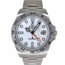 Rolex Explorer II 216570 42mm Stainless Steel White Dial Automatic GMT #KN098