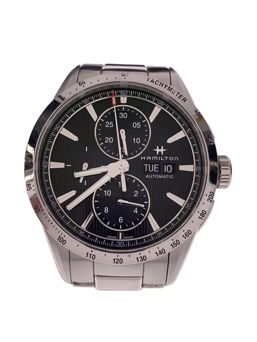 HAMILTON Automatic Watch Analog Stainless BLK SLV H435160