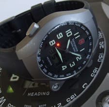ULTRA Rare SWISS ARMY Men ST5000 LED Digital Compass TITANIUM Watch w/PATHFINDER