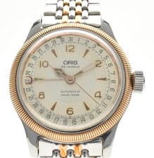 [Excellent+5] Vintage ORIS Pointer Date Big Crown 7463B 36mm Men AT Watch JAPAN