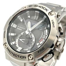 CASIO G-SHOCK GST-B200D-1AJF Silver Analog-Digital Watch