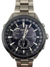 Seiko Astron GPS Solar Watch Black SLV 7X52-0AA0 Used