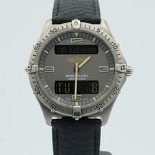 Breitling Aerospace Mens Watch Titanium Quartz E56062 Grey 100 m