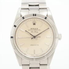 Rolex Air-King 14010 SS SS AT Silver-Face 2 Extra Links