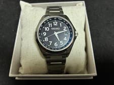 MINT SEIKO SELECTION SBTM329 Solar Radio Titanium Black Dial Men's Watch