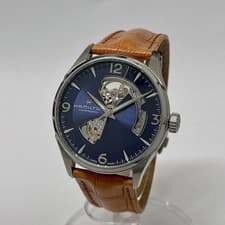 Hamilton Jazzmaster Automatic Open Heart Watch H327050 42mm Navy Dial