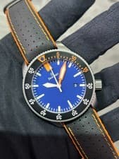 DAMASKO DSUB2 Diver 300M Submarine Steel Blue Dial Automatic Men's Watch