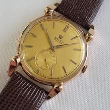 Rolex Precision Ref 4431 18k Rose Gold 1940s Mens 33mm Manual Wind RA689