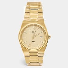 Tissot PRX T137.410.33.021.00 Champagne Dial Yellow Gold PVD Coated Stainless